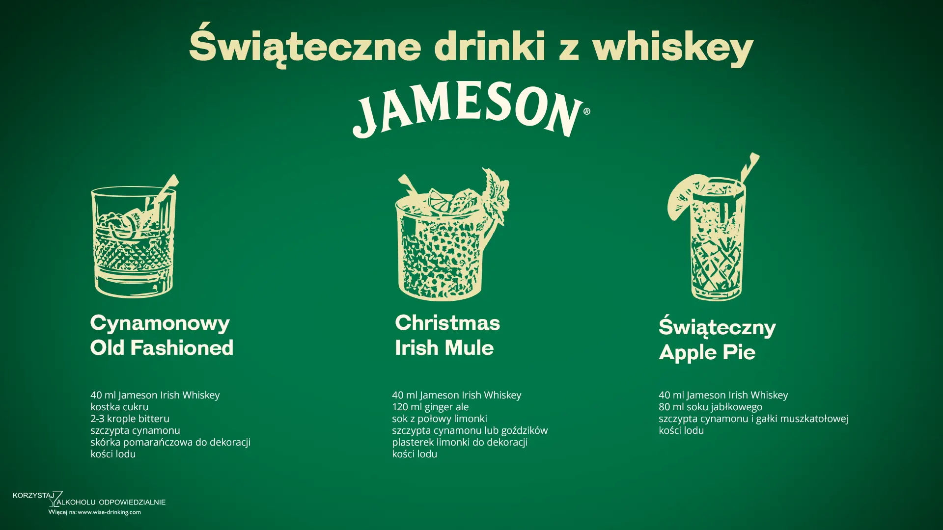 swiateczne drinki whiskey