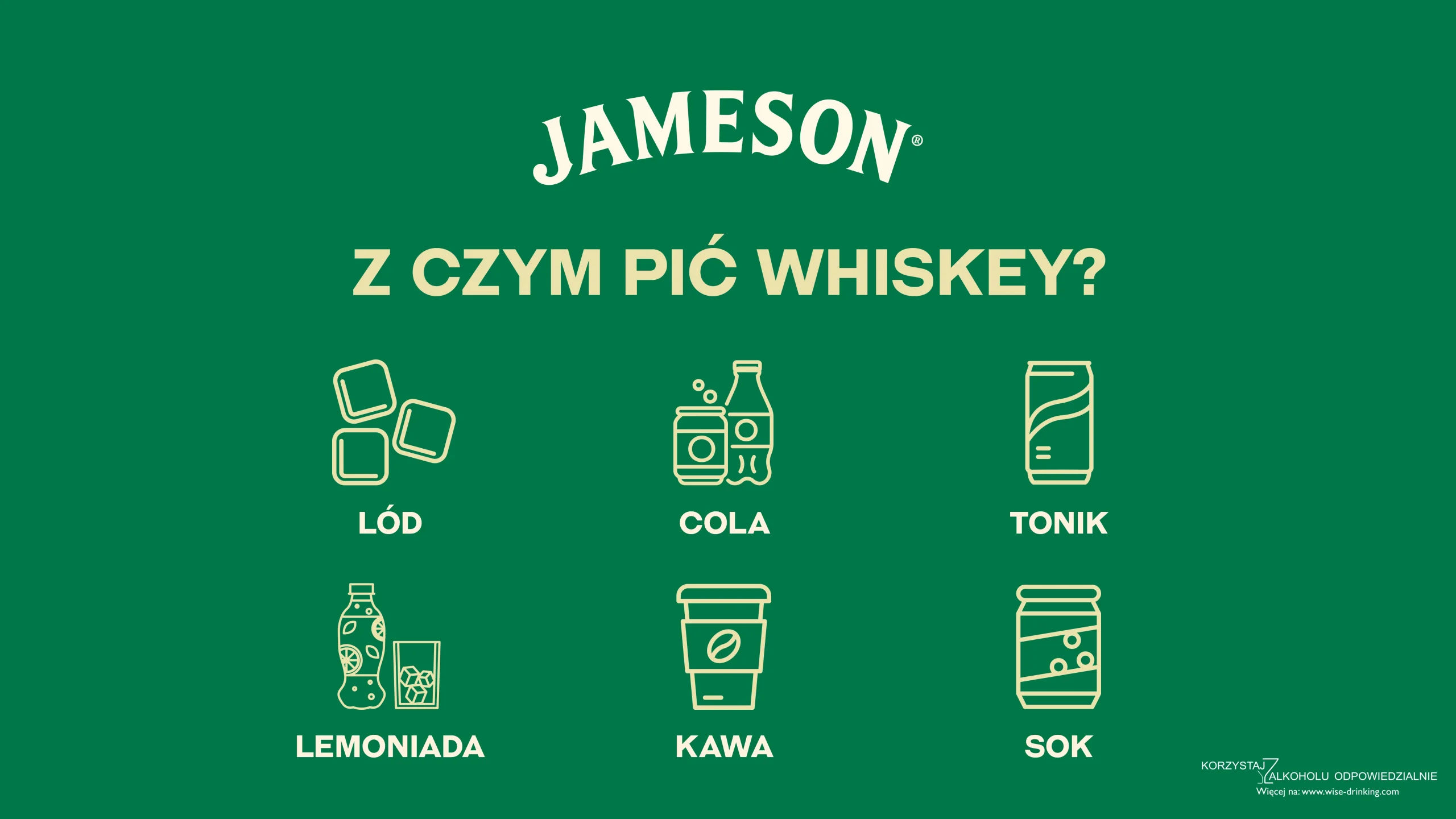 Z czym pić whiskey Jameson?