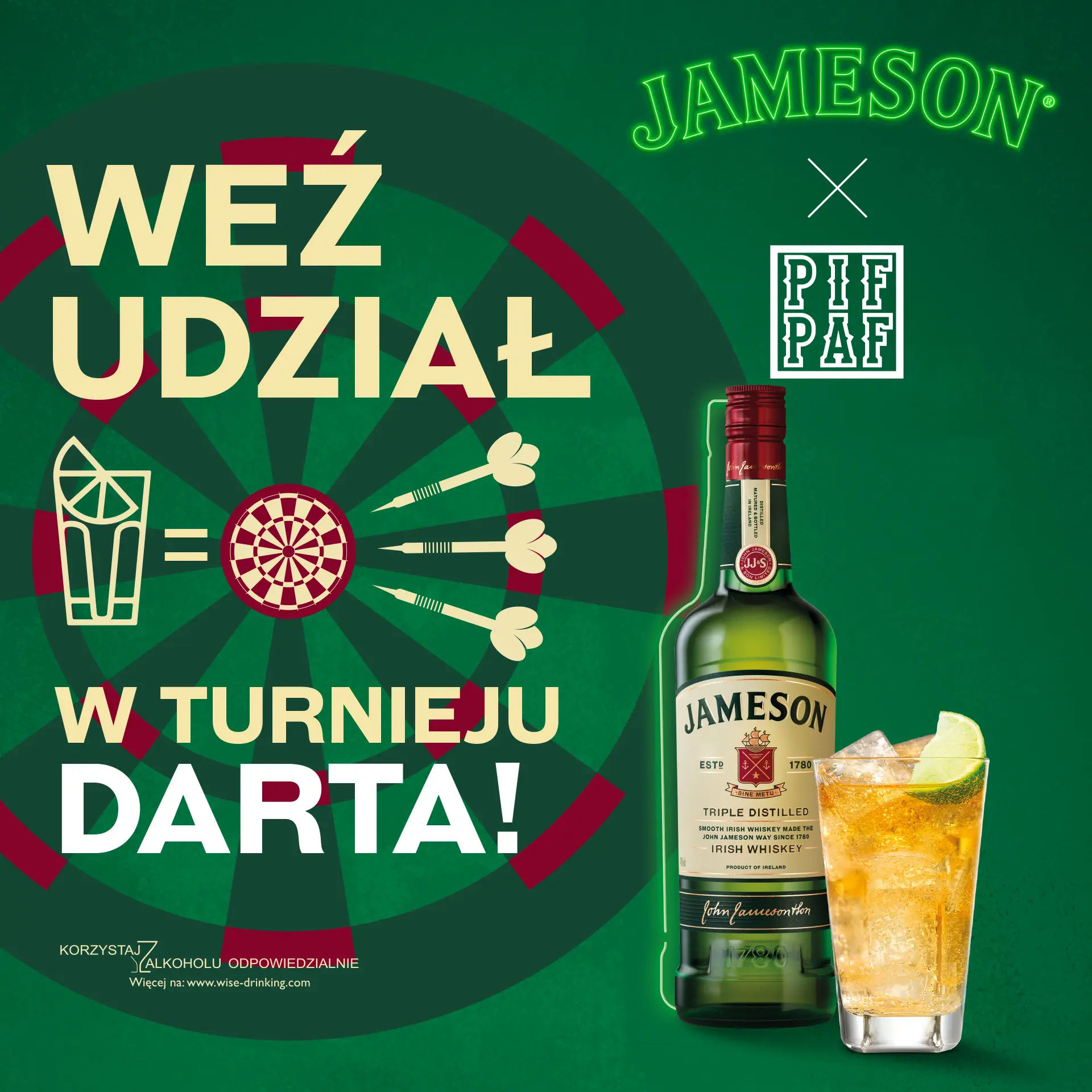 Jameson darts x Pif Paf