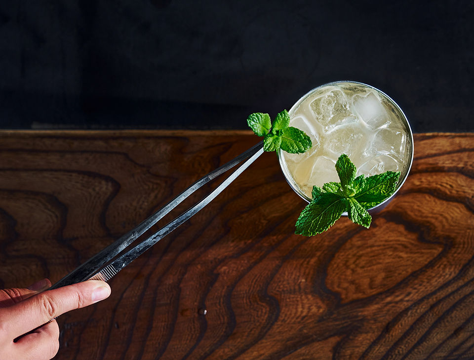 garnish mint julep
