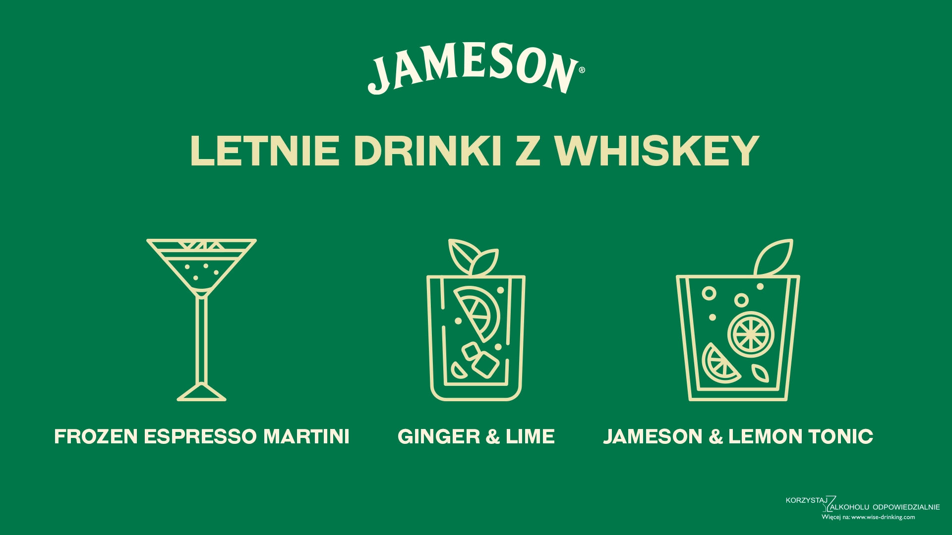 Drinki na lato z whiskey Jameson
