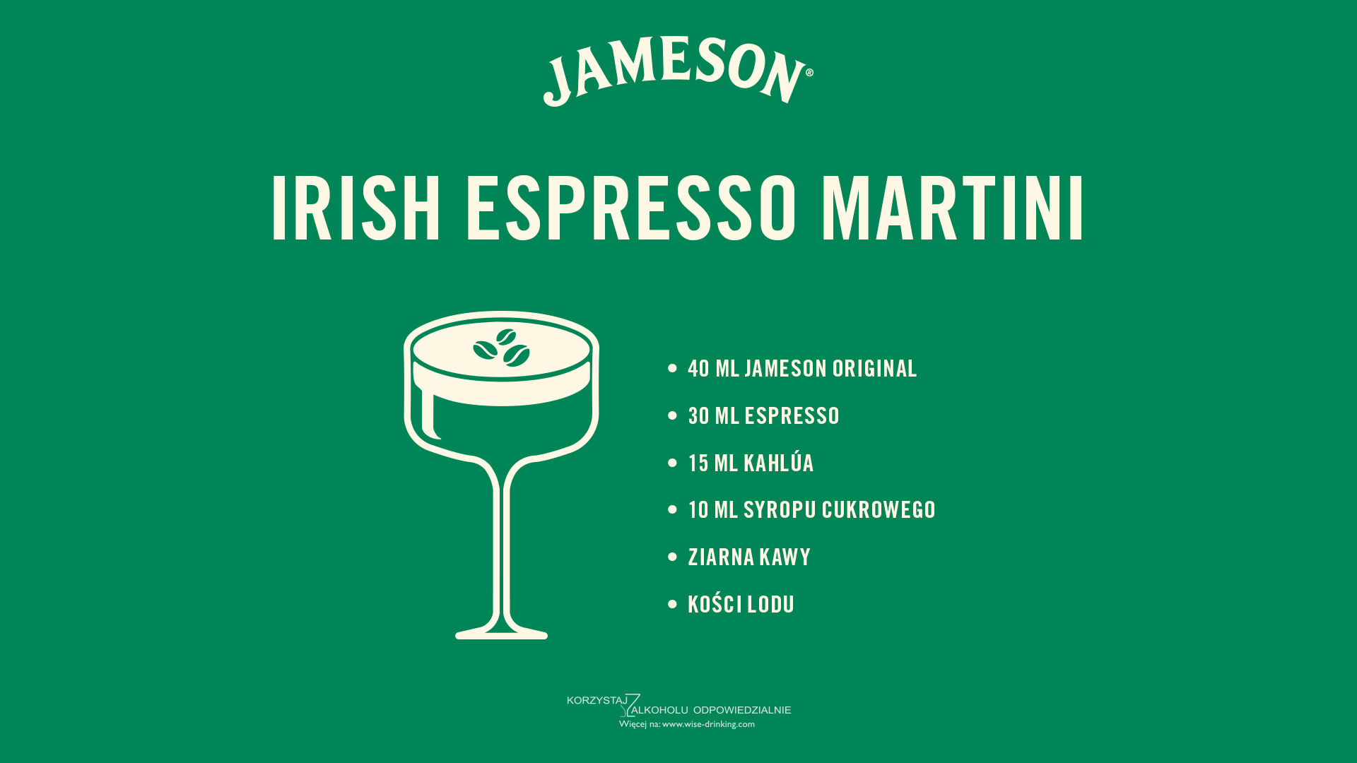 Przepis na Irish Espresso Martini