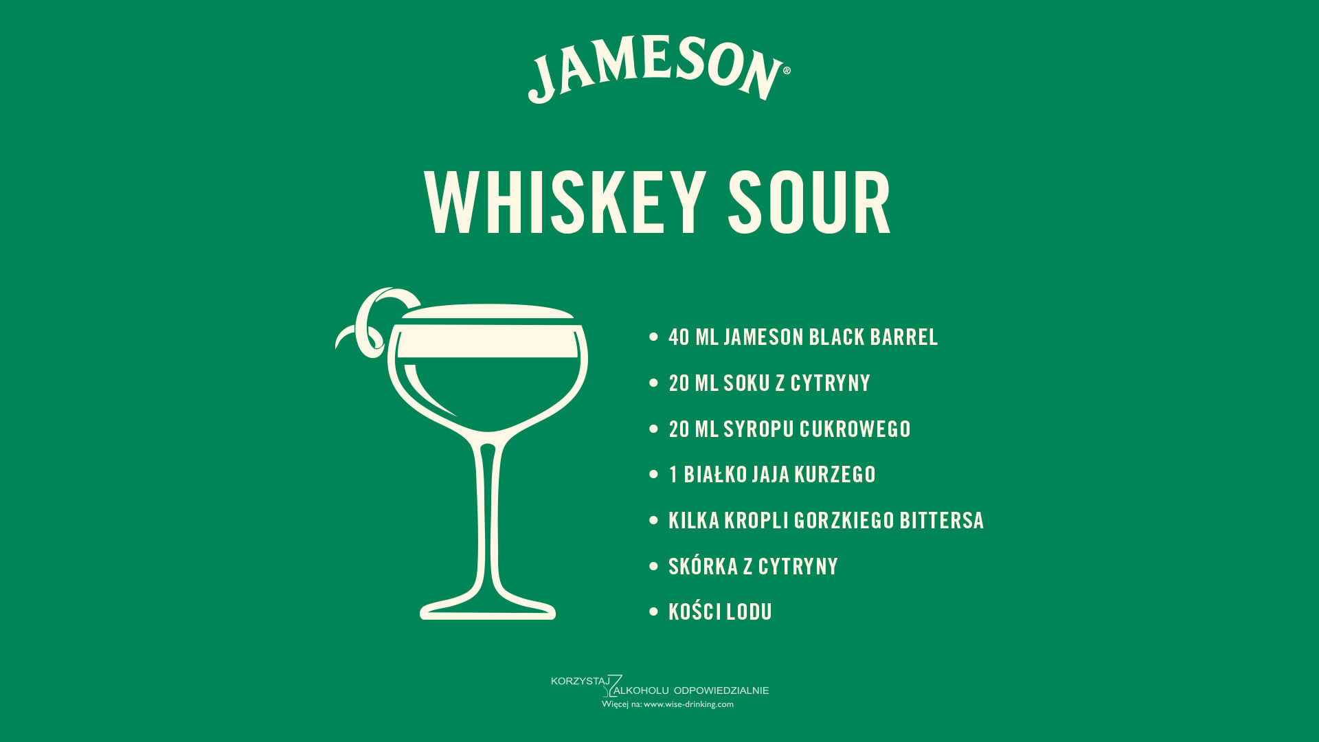 Przepis na whiskey sour
