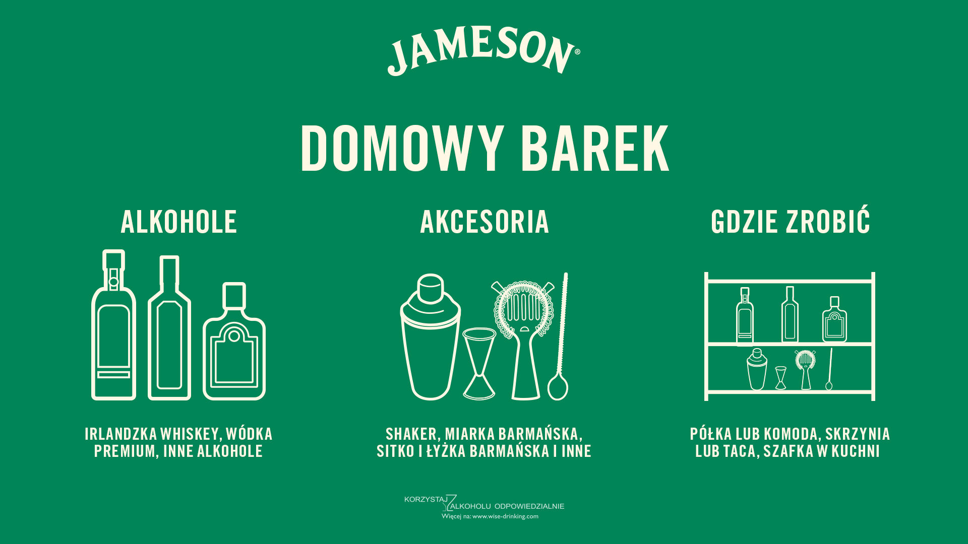 Domowy barek z whiskey