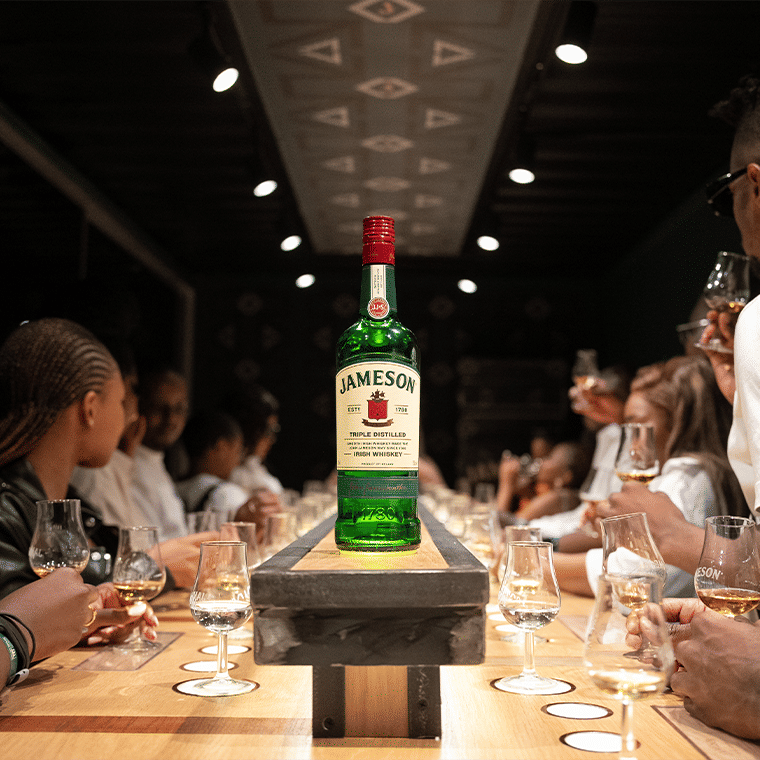 jameson centered on table