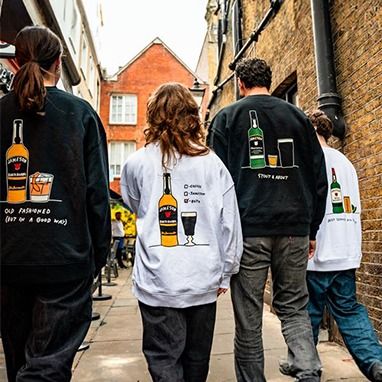 Hephee x Jameson merch collection.