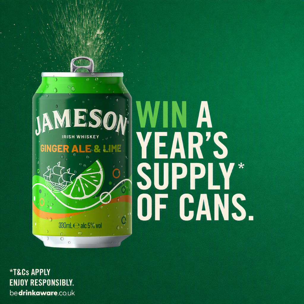 years supply jameson ginger lime competition gb