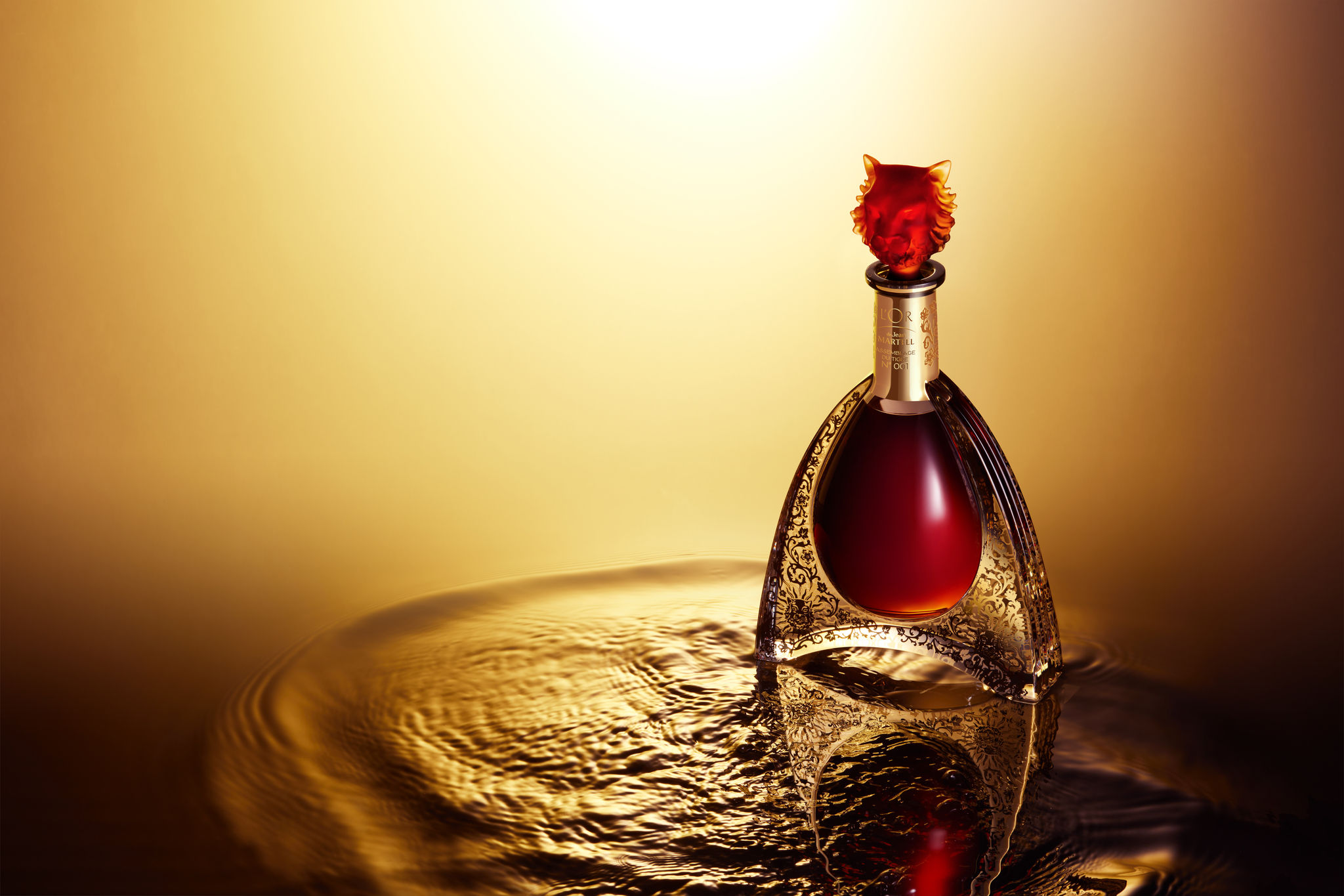 visual of the bottle L'Or de Jean Martell - Zodiac Edition L'Assemblage du Tigre