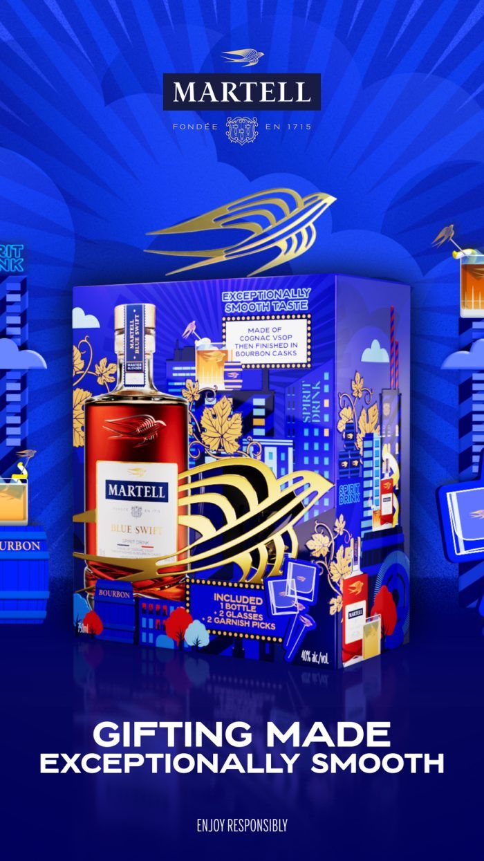 Visual of Martell Blue Swift Limited Edition 2025 box 9/16