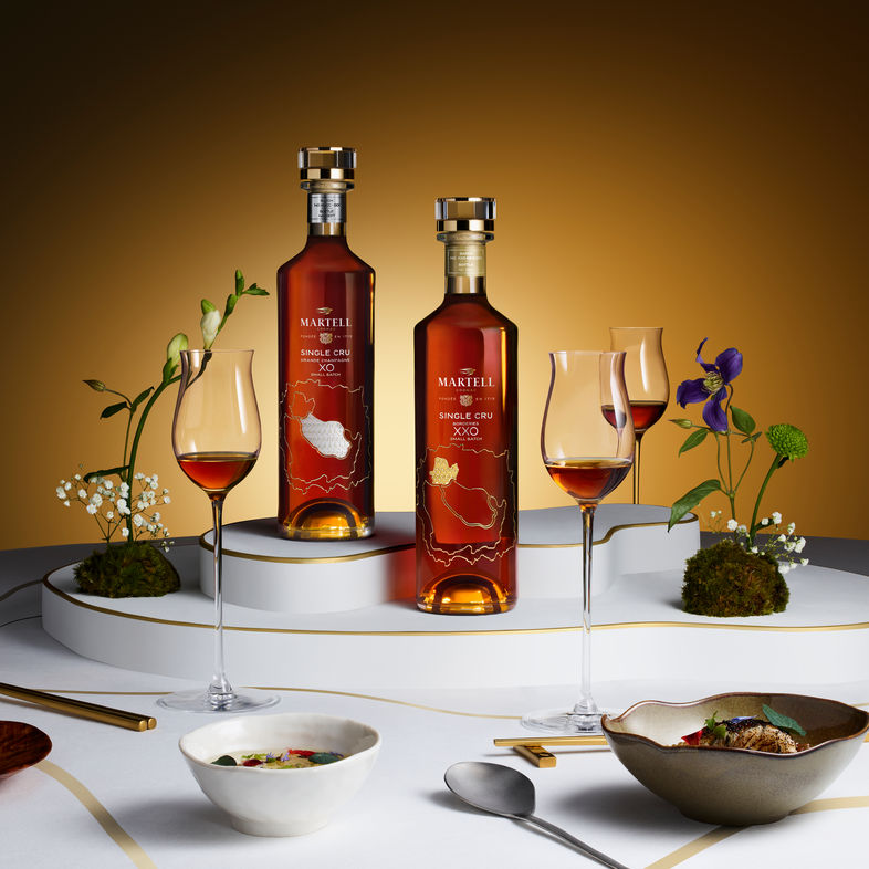 Bottles of Martell Single Cru XXO Borderies