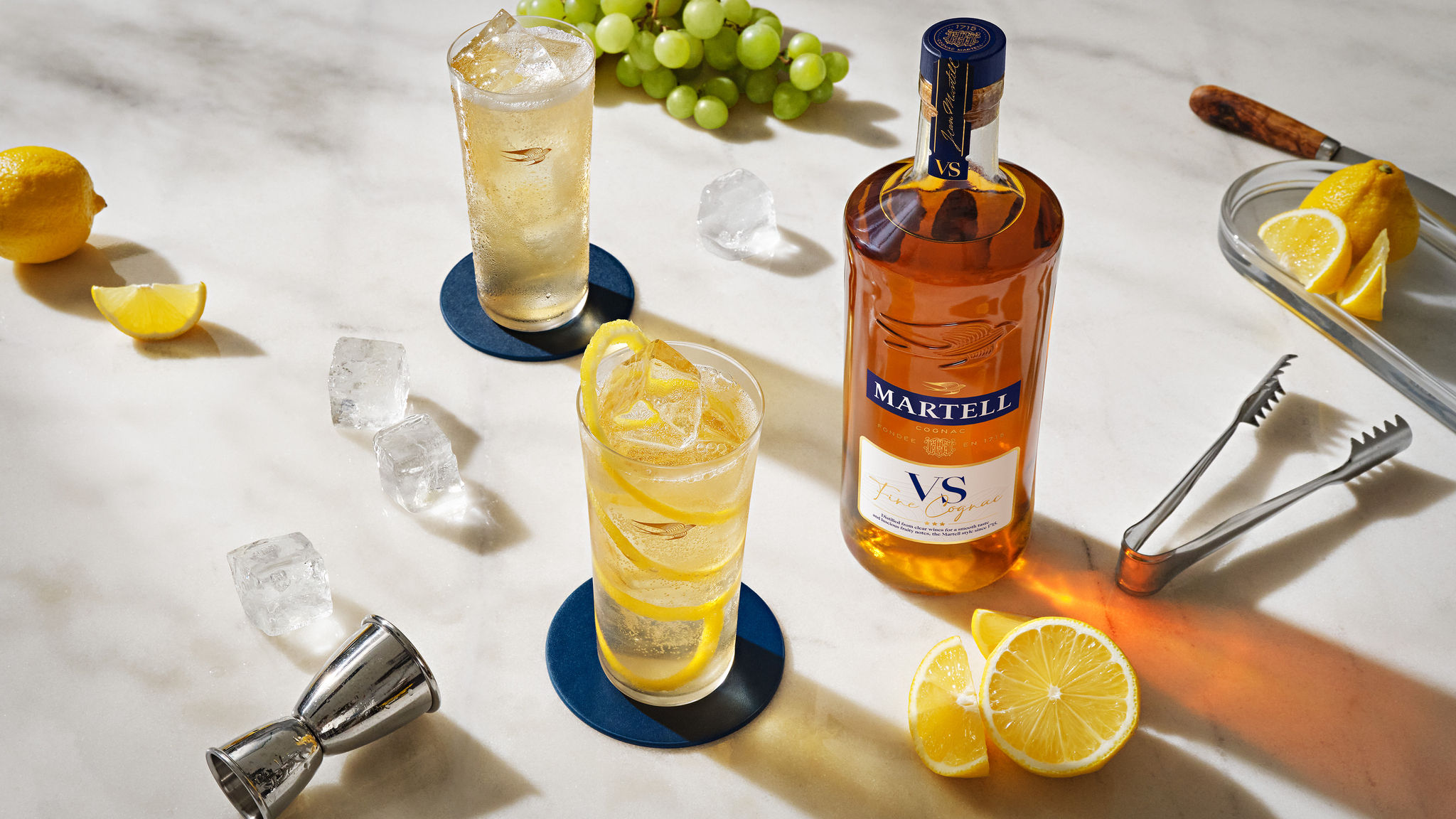Martell & Ginger Ale: a lively, spicy cognac cocktail