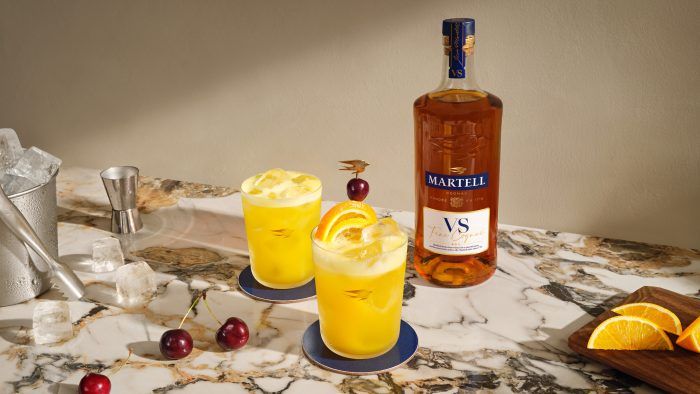 martell orange juice drink