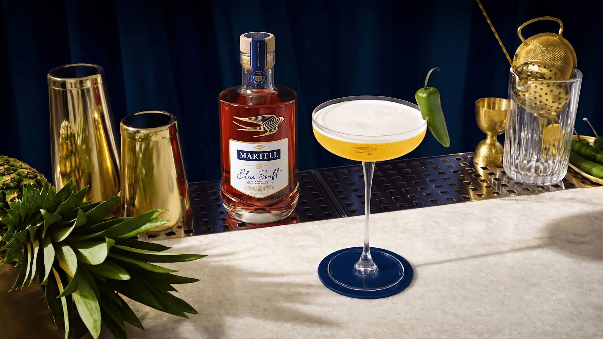 Cocktail Martell Swift and Spicy