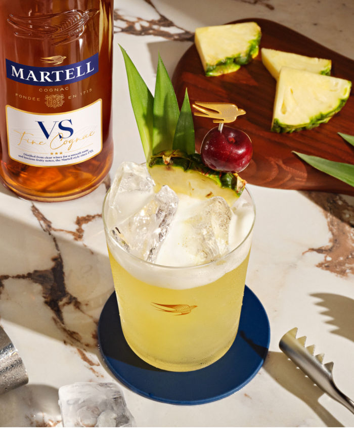 Martell cognac cocktail