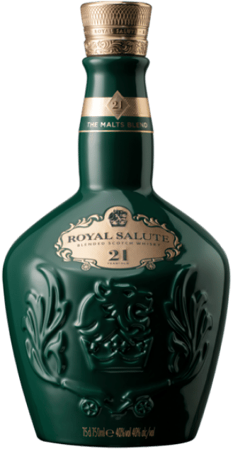No.701  SALUTE 21 SCOTCH WHISKY 緑 Royal Salute, 21 Years Old, Scotch Whisky Bottle GREEN 750