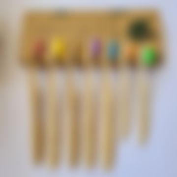 Bamboo toothbrush in Kenya