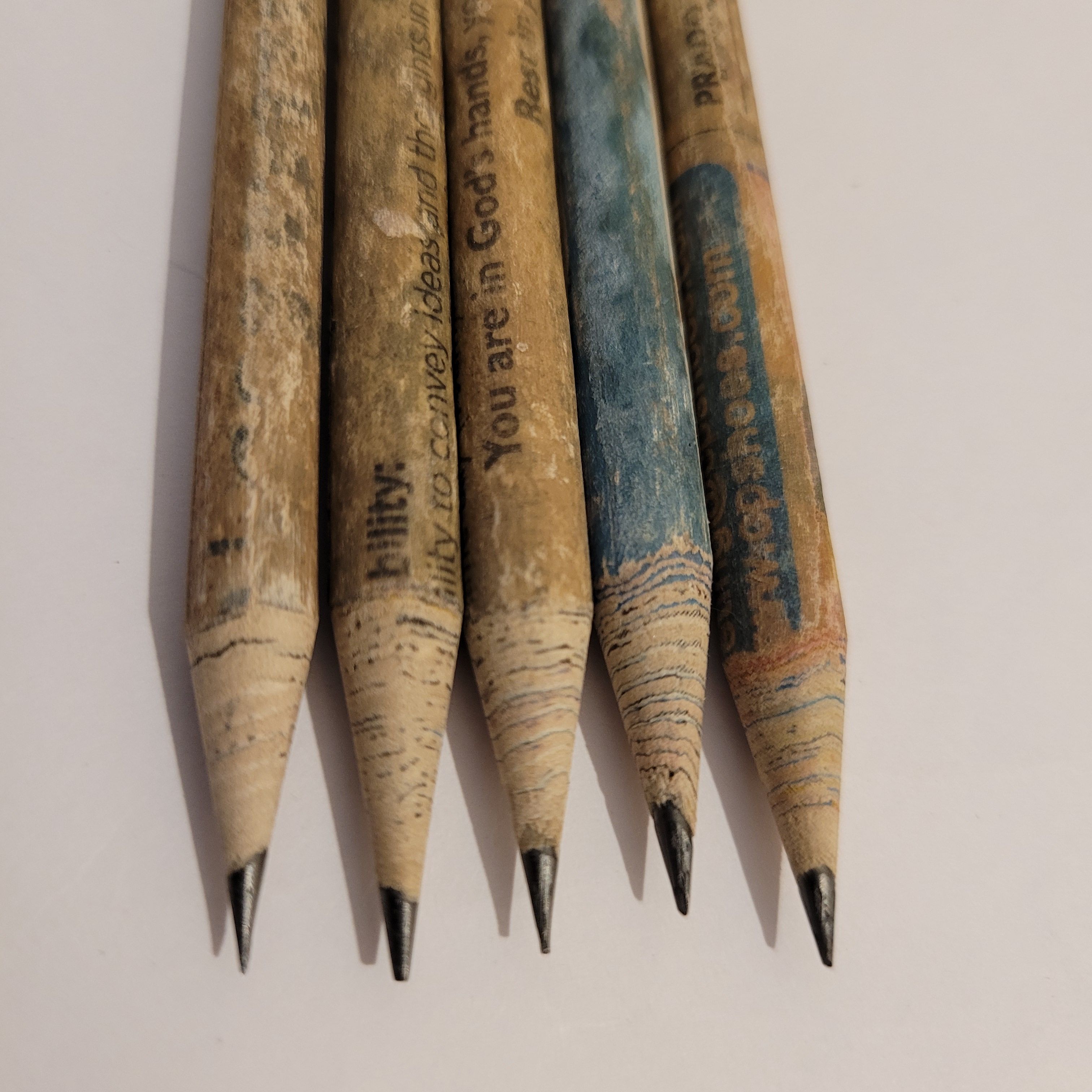 Newspaper pencils in Kenya