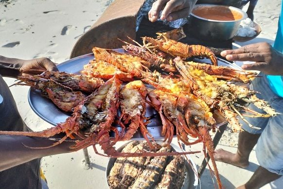 Funzi Island seafood