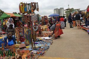 Maasai Market in Nairobi Kenya - vibrant local crafts
