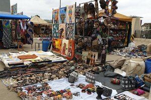 Beautiful local crafts at Maasai Market Nairobi