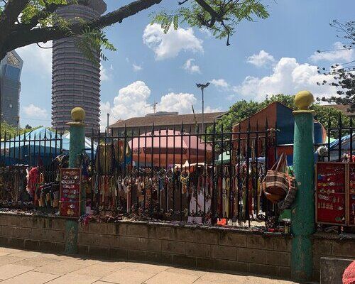 Rotating open-air Maasai Market locations in Nairobi