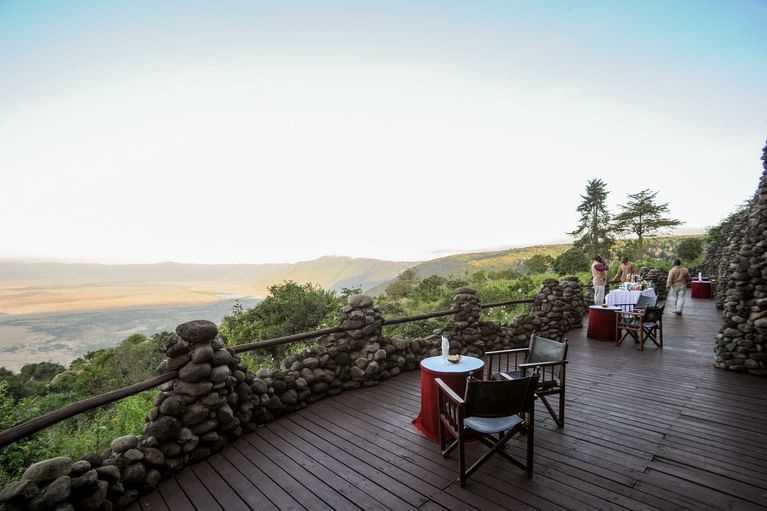 Serena Lodge at Ngorongoro – scenic accommodation on Day 2