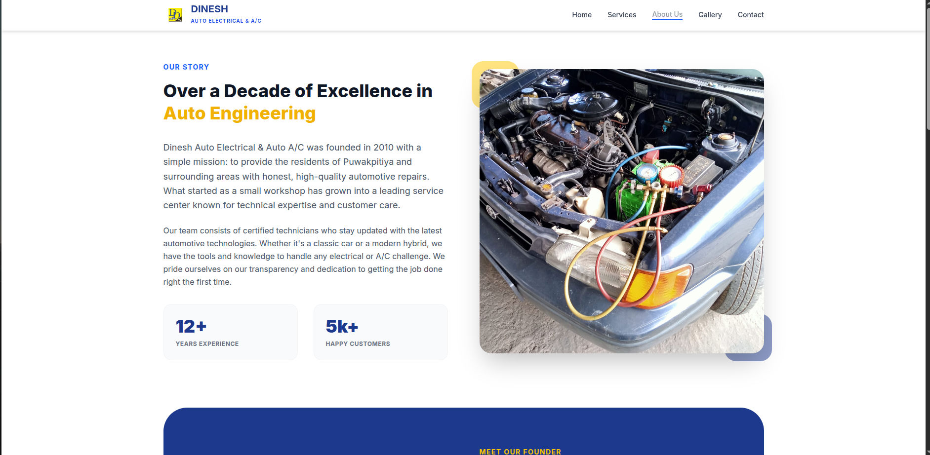 DD AC Repair Center - Service Booking System - additional