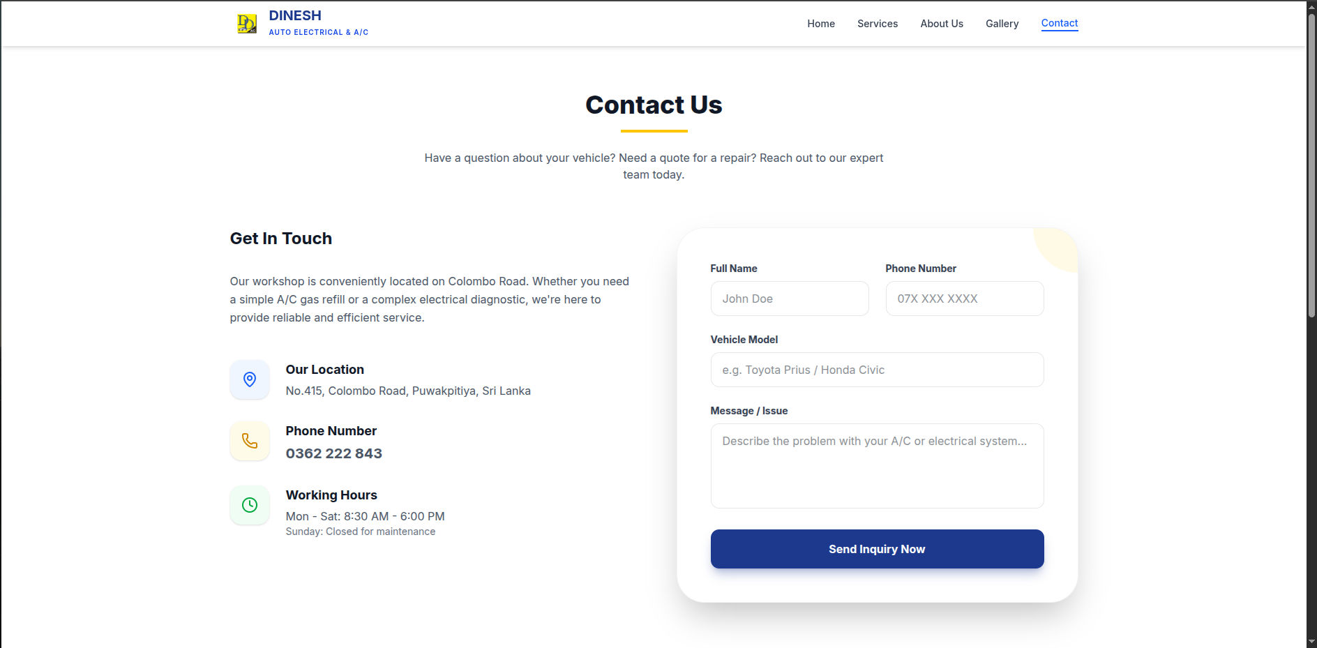 DD AC Repair Center - Service Booking System - Image 4
