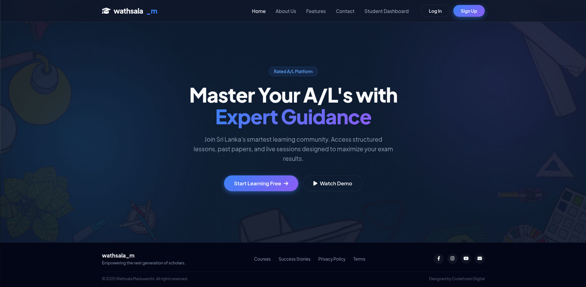Wathsalamaduwanthi LMS - Tuition Management System