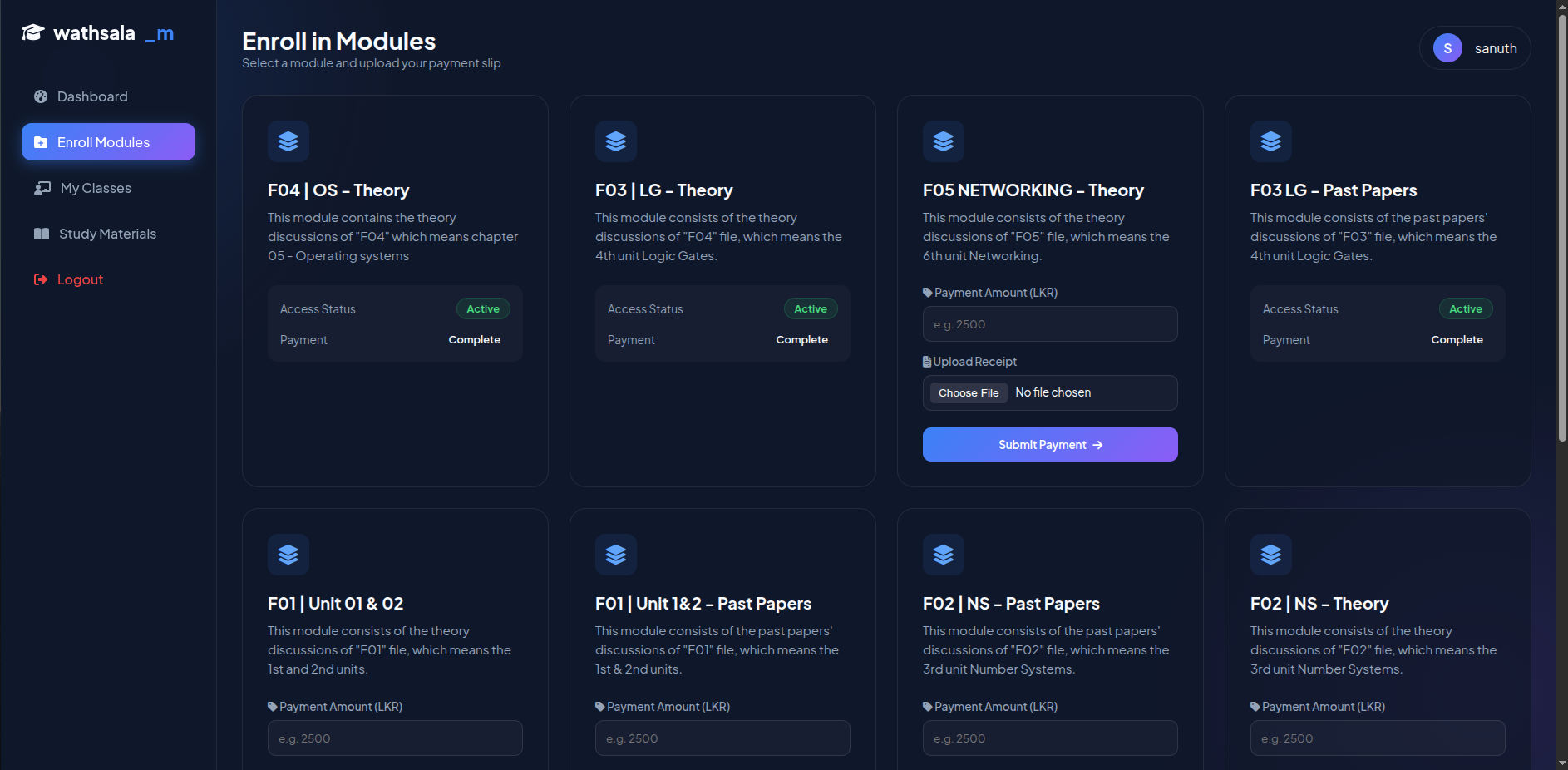 Wathsalamaduwanthi LMS - Tuition Management System - Image 3