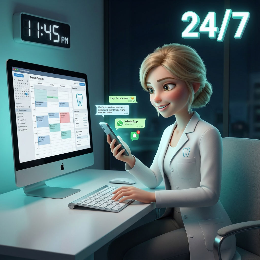Interface Dania IA - Agenda intelligent qui se remplit automatiquement pour cabinet dentaire