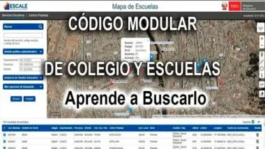 Cómo saber el codigo modular de un colegio