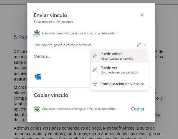 Razones para usar Office Online