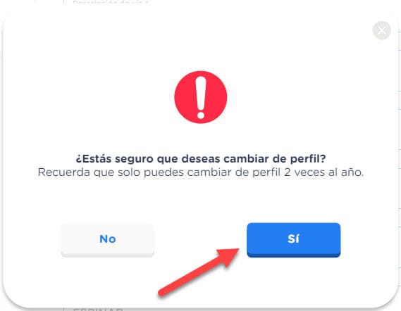 Cambiar perfil en PeruEduca 2023