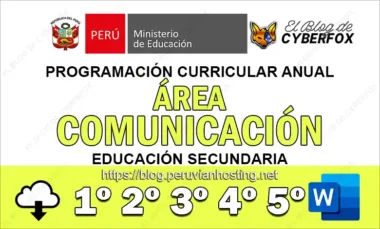 Programación Curricular Comunicación