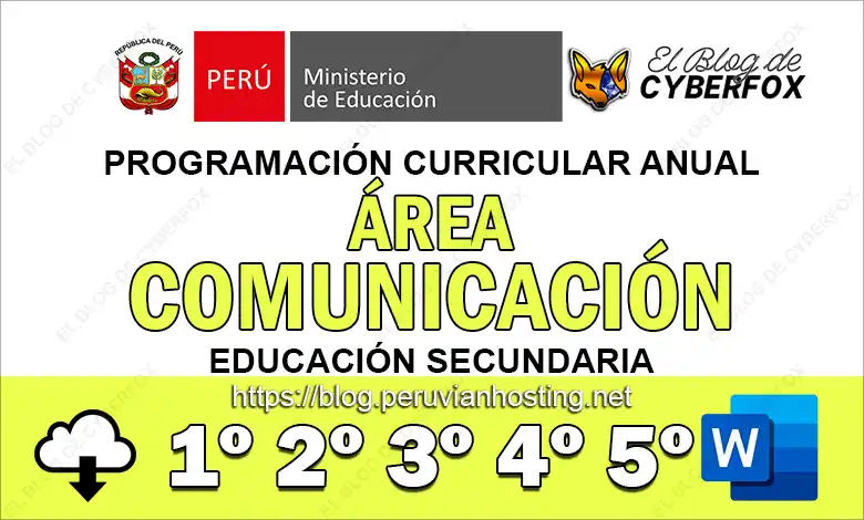 Programación Curricular Comunicación