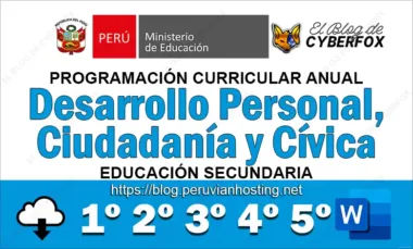Programación Curricular Desarrollo Personal Ciudadanía y Cívica