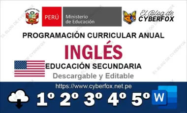 Programación Curricular Anual Inglés
