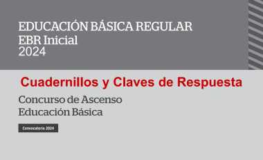 Cuadernillos y Claves de Respuesta Concurso de Ascenso 2024