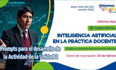 Curso de Inteligencia Artificial en la Práctica Docente. 4 Prompts para Transformar tu Labor Docente: Genera Imágenes, Videos y Presentaciones con IA