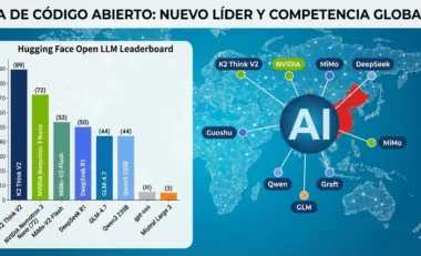 China liderando el ranking mundial de IA de código abierto