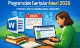 Programación Curricular Anual 2026 en Word para docentes