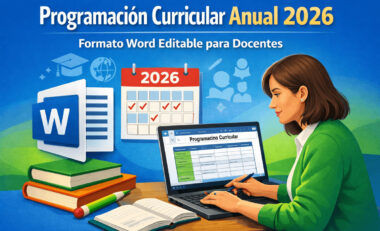 Programación Curricular Anual 2026 en Word para docentes