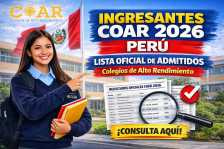 Ingresantes COAR 2026 Perú lista oficial de estudiantes admitidos a los Colegios de Alto Rendimiento