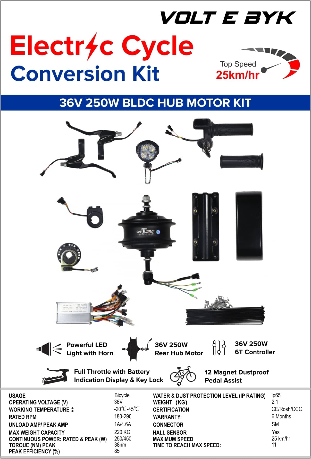 Electric Cycle Kit MotorCycle ebike Conversion Kit ecycle