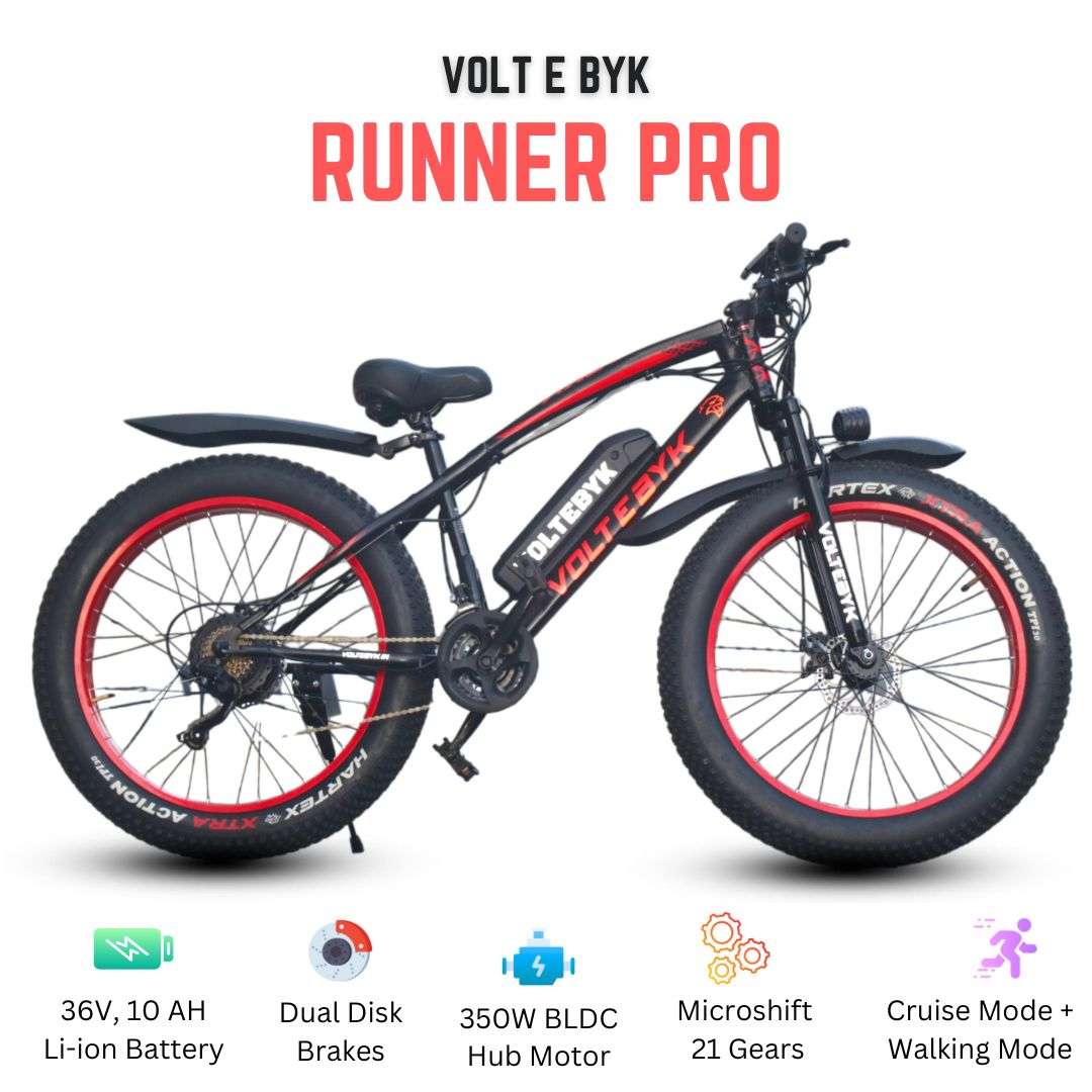 Product Image 7 of Runner Pro Electric FatBike 13 AH - Green - Electric from Voltebyk
