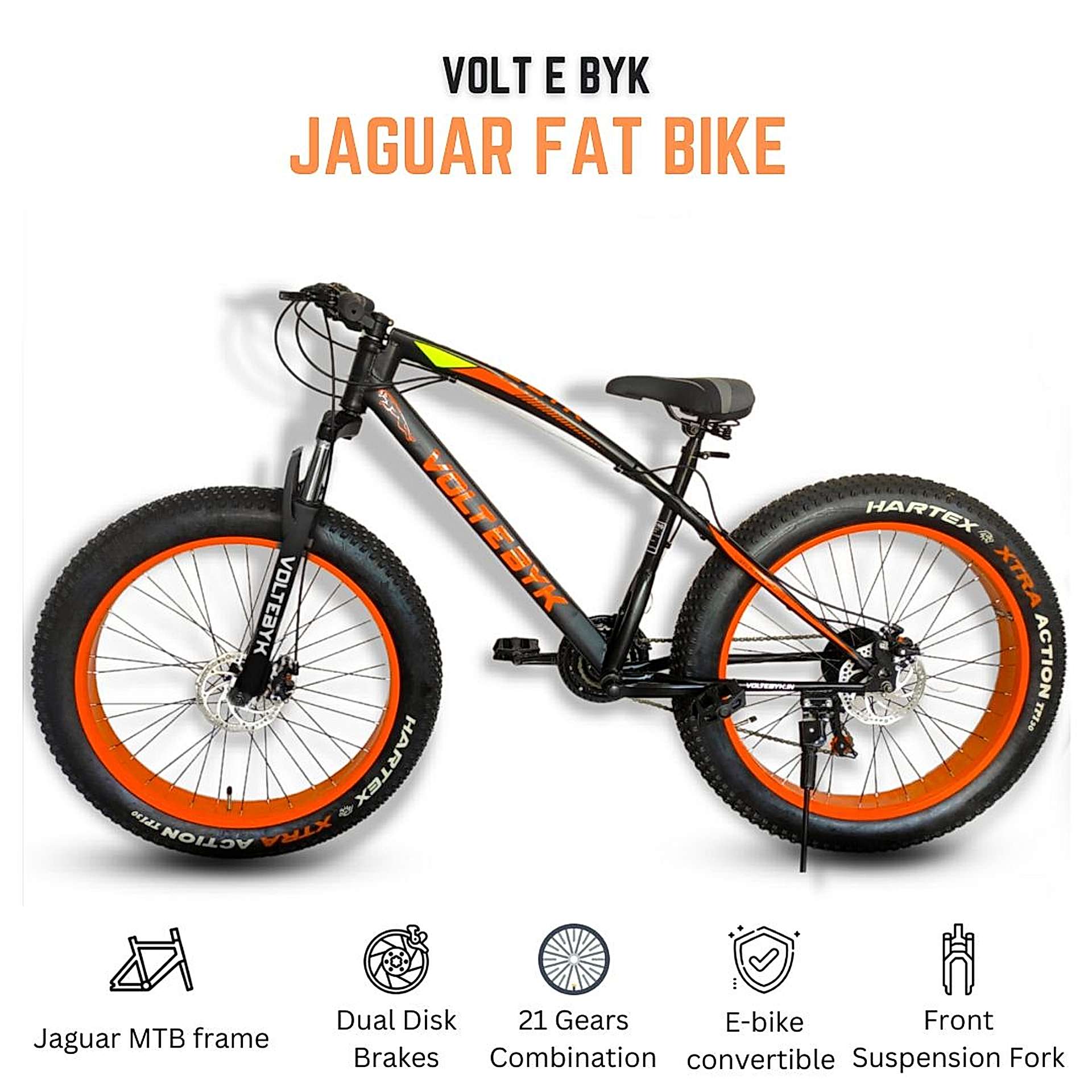 Product Image 2 of Jaguar Orange Fat Bike - MTB from Voltebyk