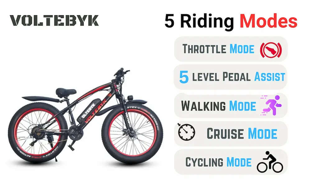 Product Image 4 of Runner Pro Electric FatBike 13 AH - Green - Electric from Voltebyk