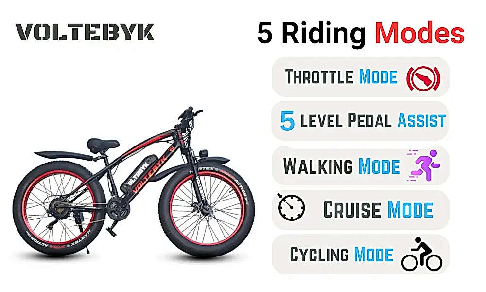 Product Image 4 of Runner Pro Electric FatBike 13 AH - Orange - Electric from Voltebyk