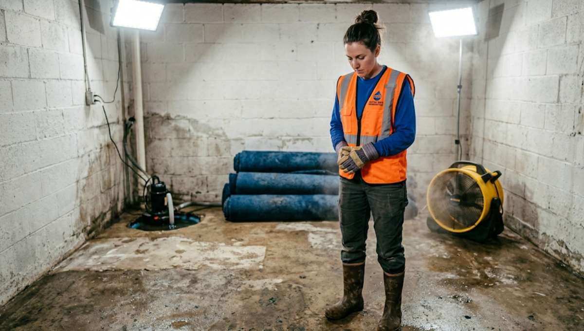 Wet Basement Carpet Removal in Putnam, OK
